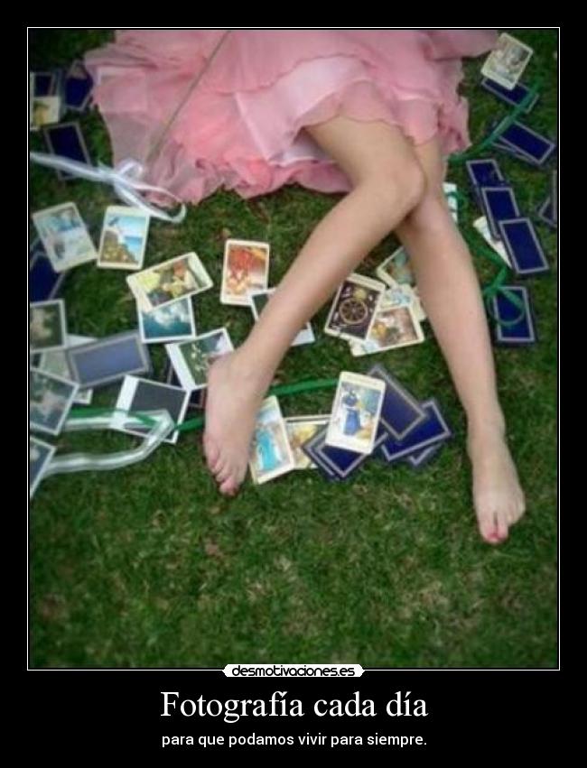 Fotografía cada día - para que podamos vivir para siempre.