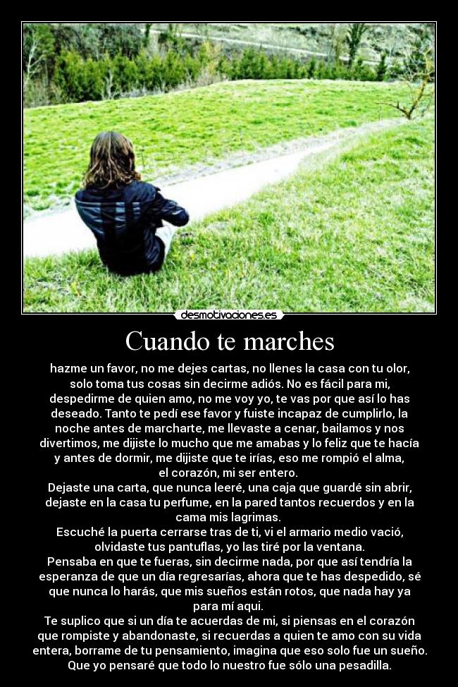 Cuando te marches -