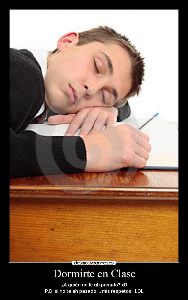 Dormirte en Clase -