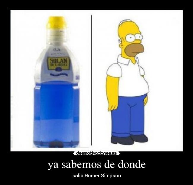 ya sabemos de donde -