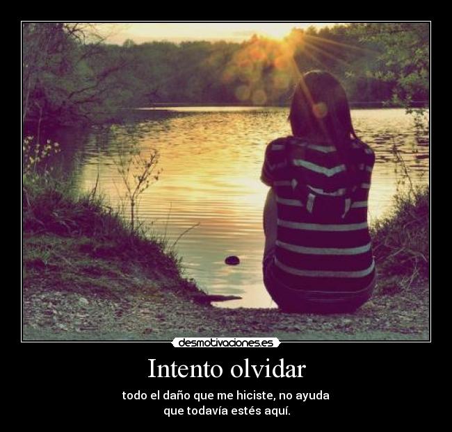 Intento olvidar - 
