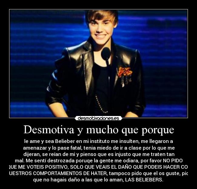 Desmotiva y mucho que porque -