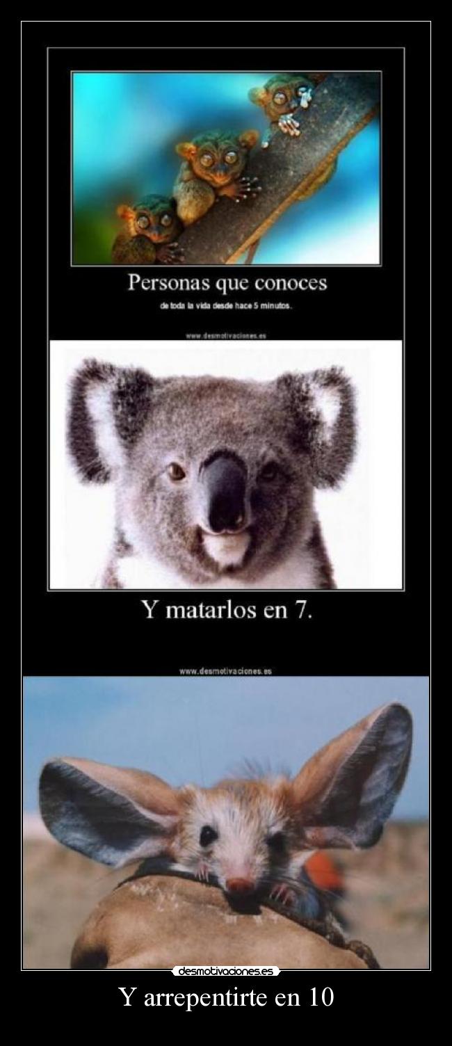 Y arrepentirte en 10 -