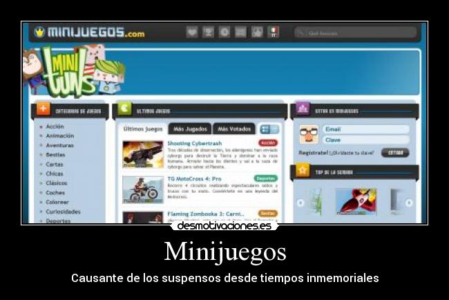 Minijuegos - Causante de los suspensos desde tiempos inmemoriales