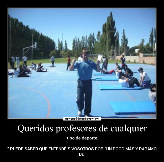 carteles dedicado profesora aerobic desmotivaciones