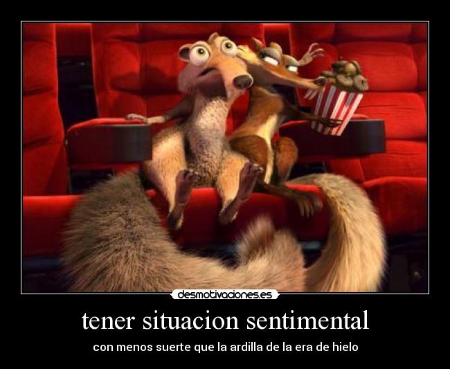 carteles era hielo amor ardilla desmotivaciones