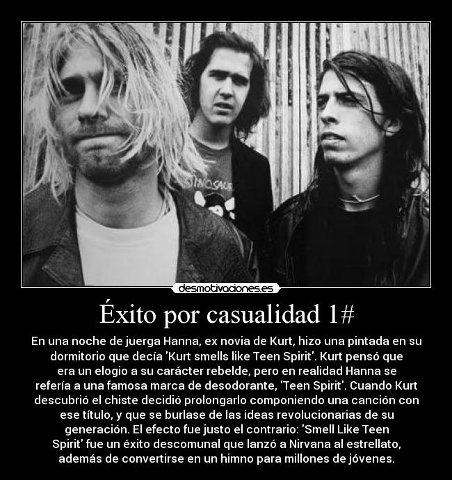 carteles kurt smells like teen spirit desmotivaciones