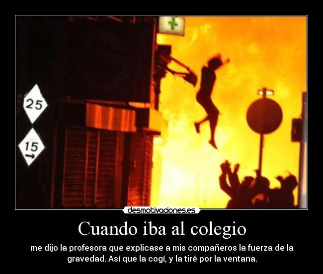 Cuando iba al colegio -