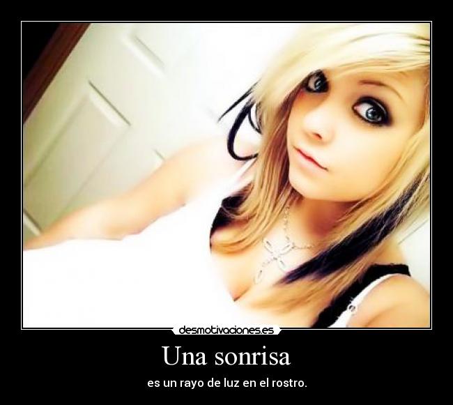 Una sonrisa - es un rayo de luz en el rostro.