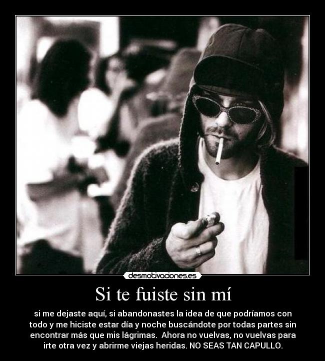 Si te fuiste sin mí -