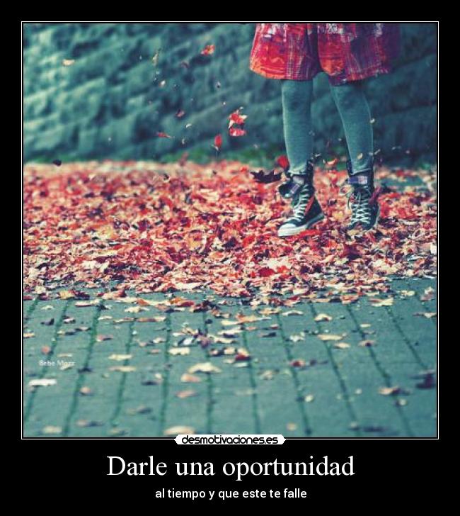 Darle una oportunidad -