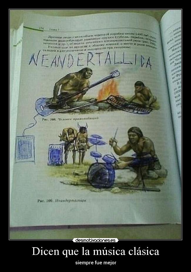 carteles musica mejor clase musica metalica rock desmotivaciones