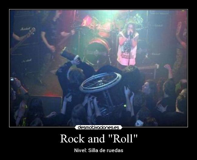 carteles rock rock roll jugar concierto exito discapacitado desmotivaciones