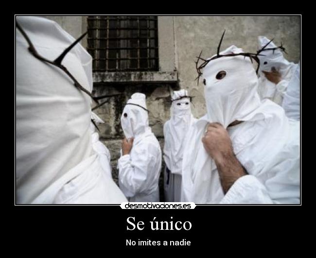 Se único - No imites a nadie