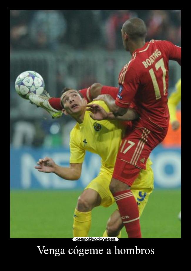 Venga cógeme a hombros -