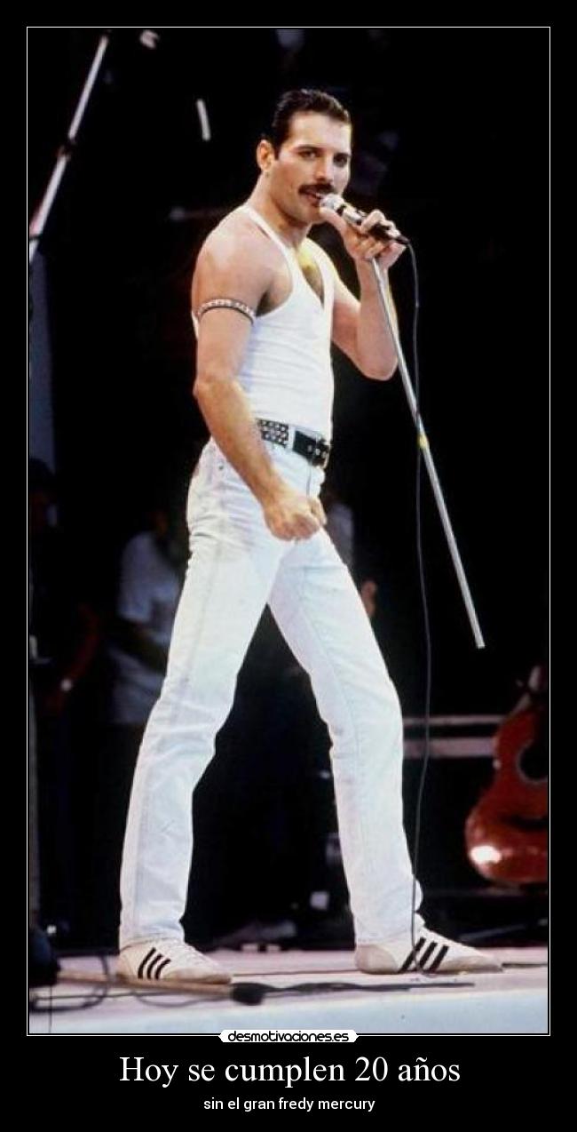 Hoy se cumplen 20 años - sin el gran fredy mercury