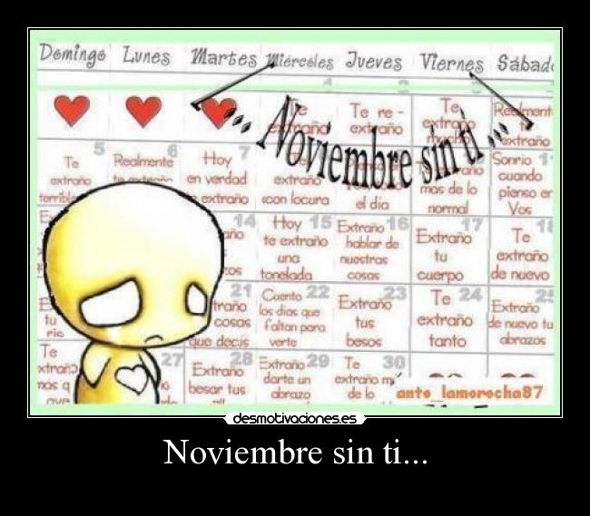 Noviembre sin ti... -