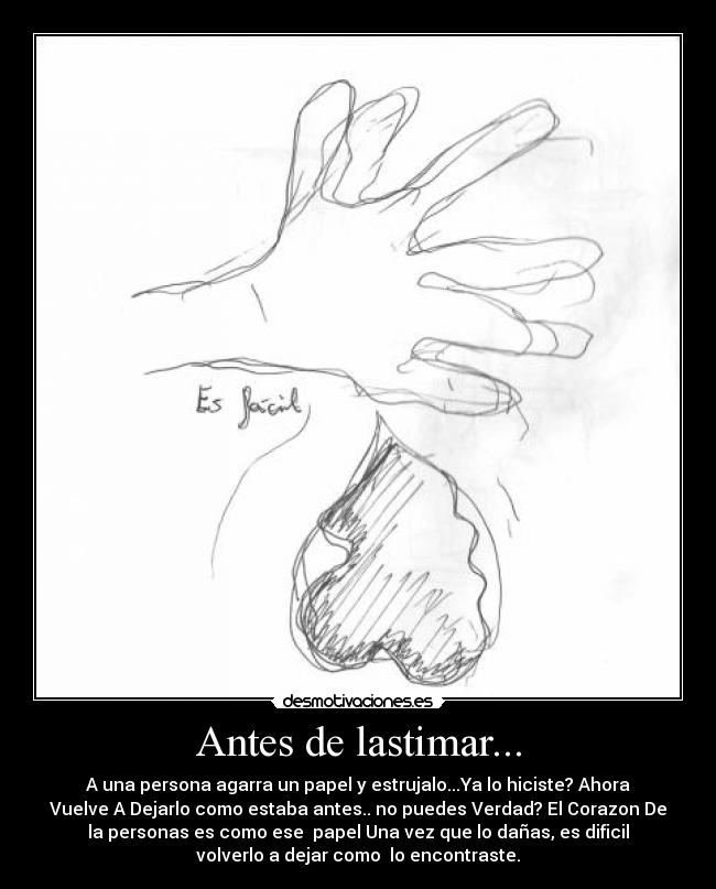 Antes de lastimar... - 