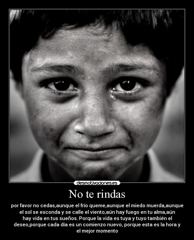 No te rindas - 