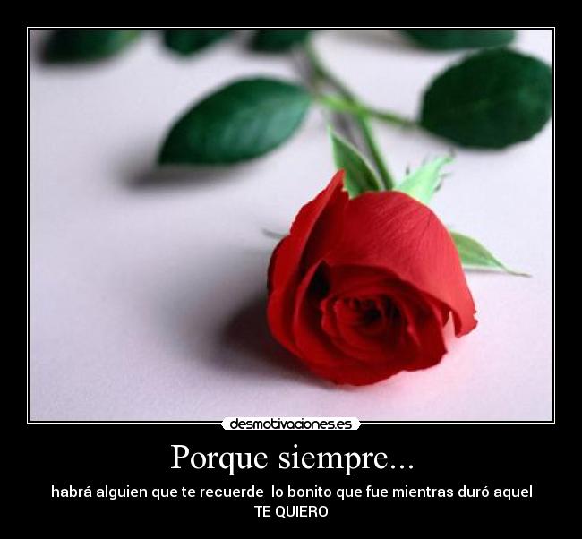 Porque siempre... -