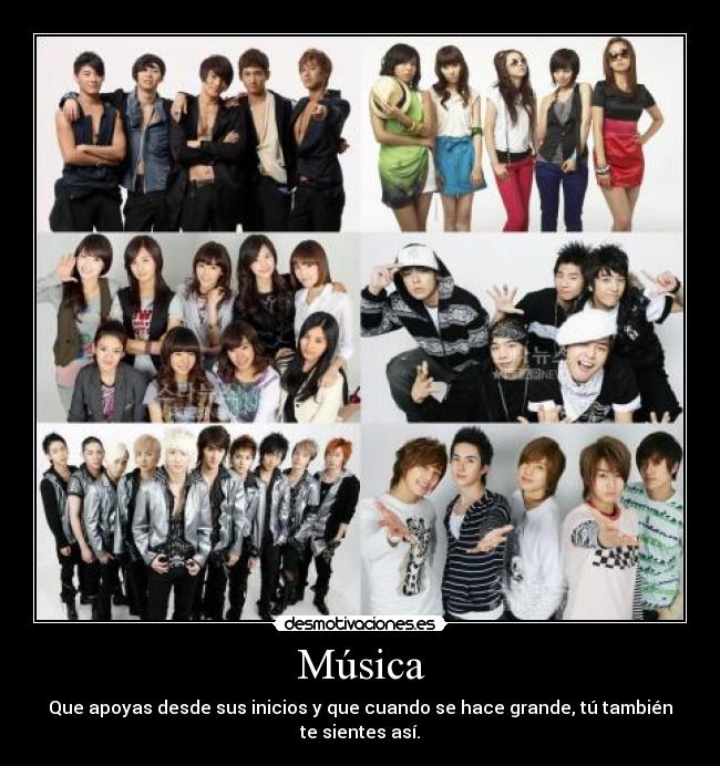 carteles musica kpop tvxq dbsk shinee snsd big bang super junior desmotivaciones