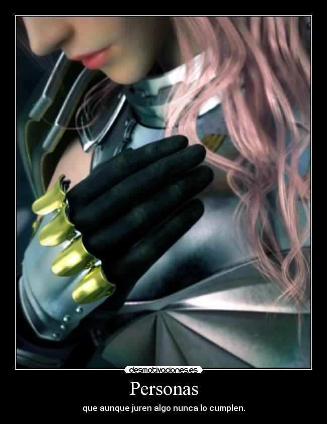 carteles personas jurar cumplir final fantasy xiii desmotivaciones