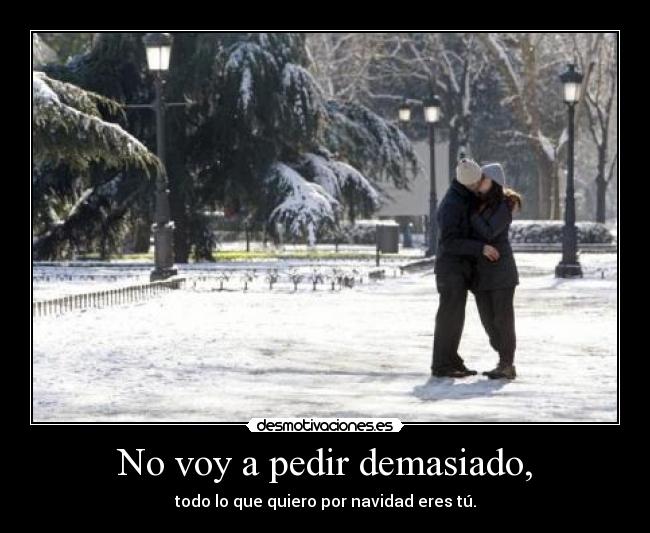 No voy a pedir demasiado, - 