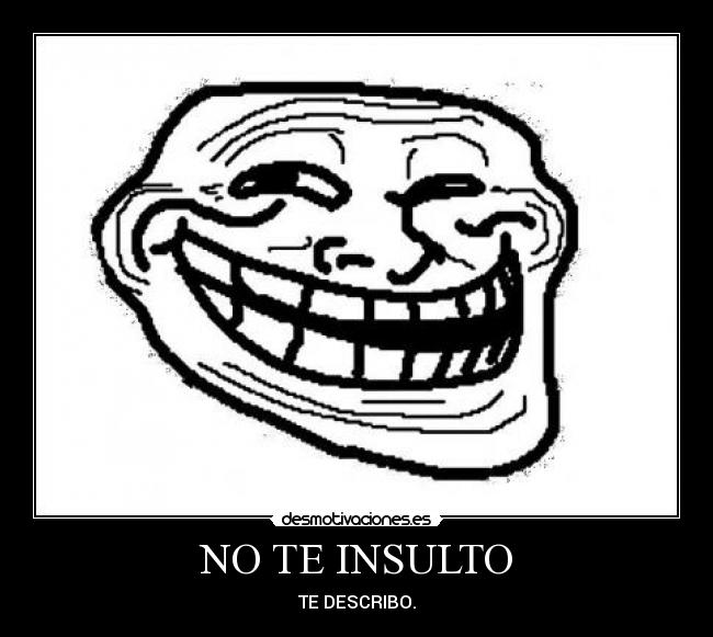 NO TE INSULTO - TE DESCRIBO.