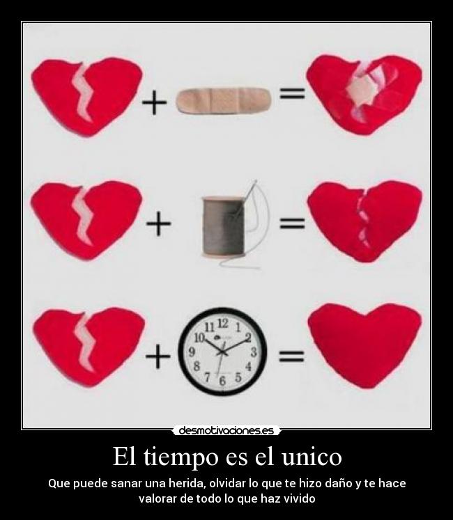 carteles tiempo corazon herida desmotivaciones