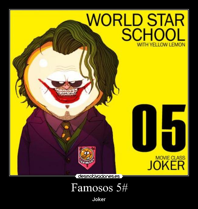 carteles joker famosos desmotivaciones