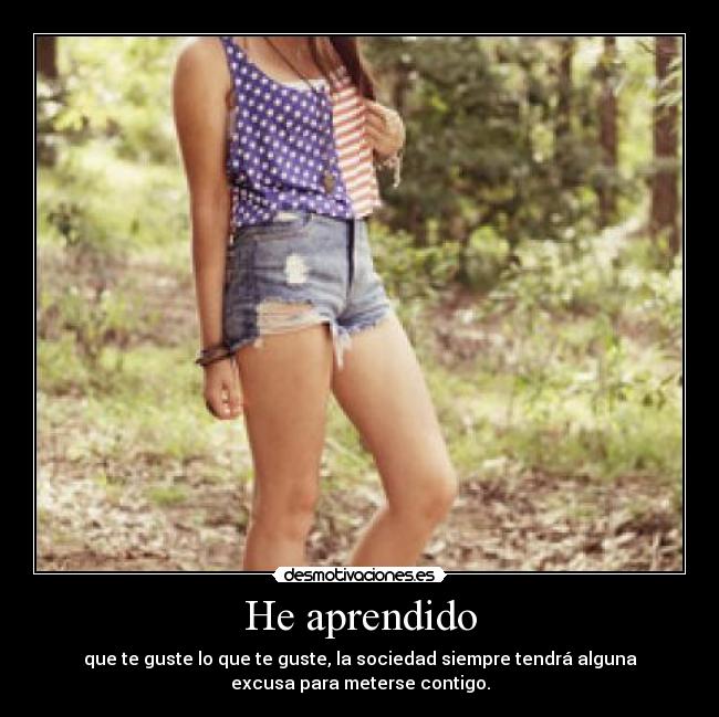 He aprendido -