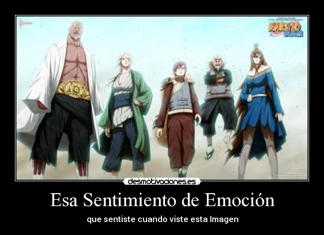 carteles naruto kages desmotivaciones