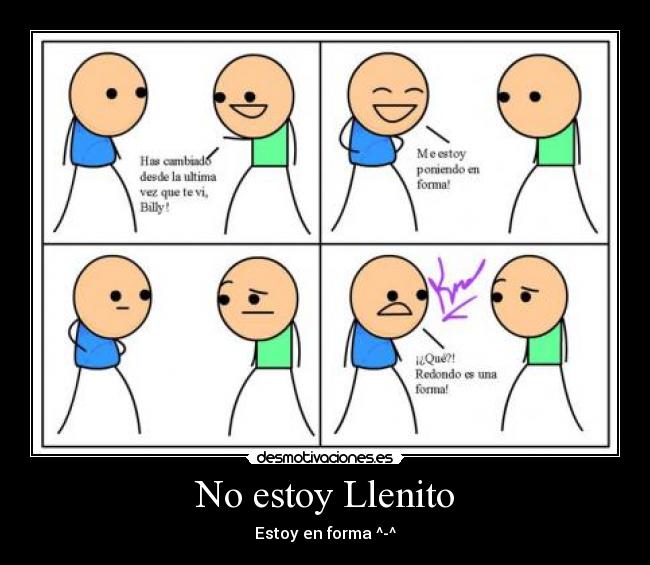 No estoy Llenito - Estoy en forma ^-^