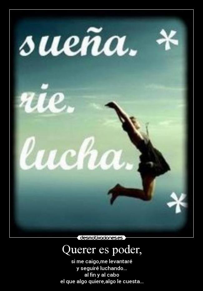 carteles querer poder desmotivaciones