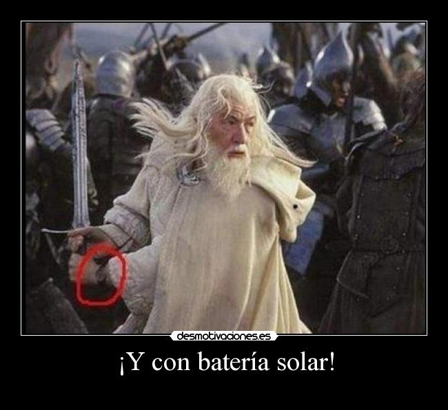 ¡Y con batería solar! -