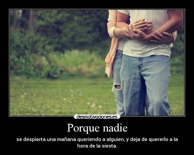 Porque nadie - 
