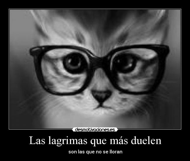 Las lagrimas que más duelen - son las que no se lloran