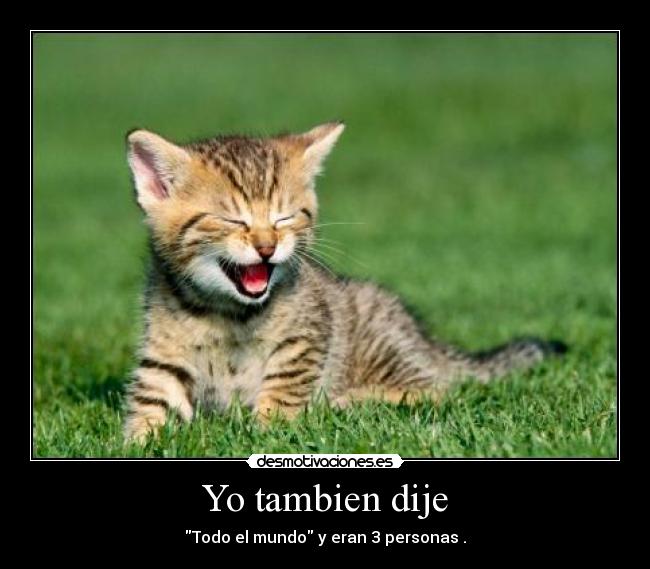 Yo tambien dije - 