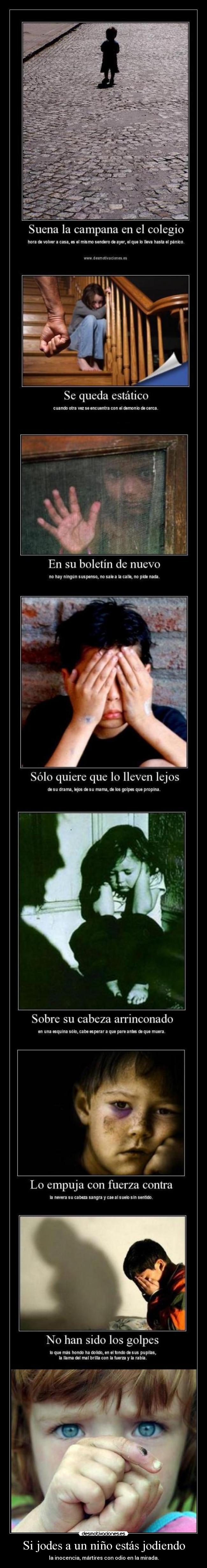 Si jodes a un niño estás jodiendo -