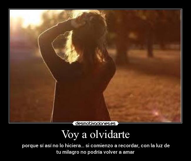 Voy a olvidarte -