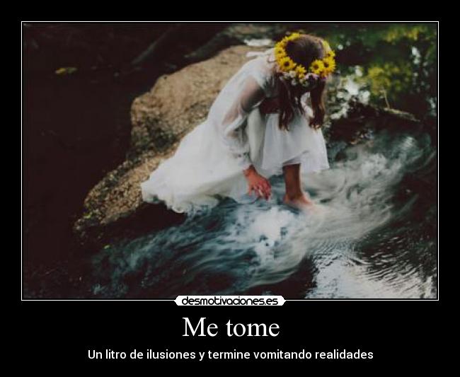 Me tome - Un litro de ilusiones y termine vomitando realidades