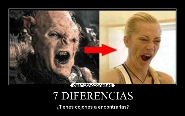 7 DIFERENCIAS - ¿Tienes cojones a encontrarlas?