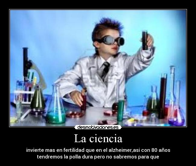 carteles ciencia desmotivaciones