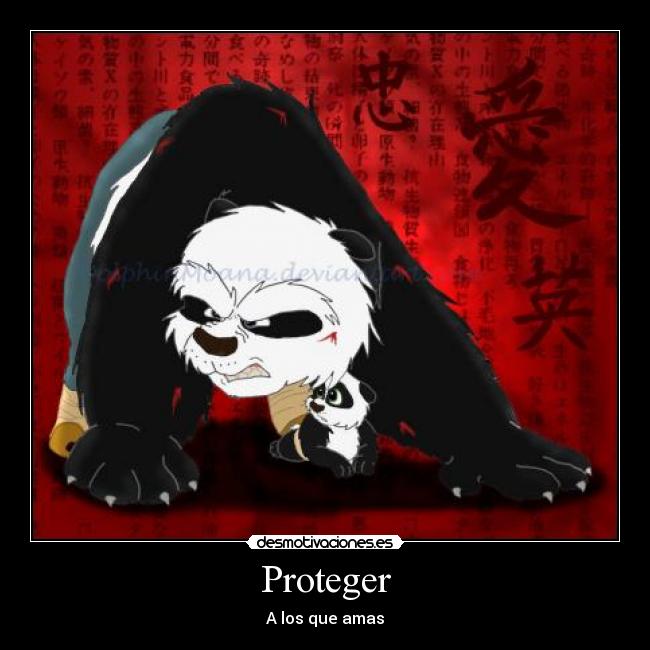 carteles lrc1894 papa panda protege hijo desmotivaciones