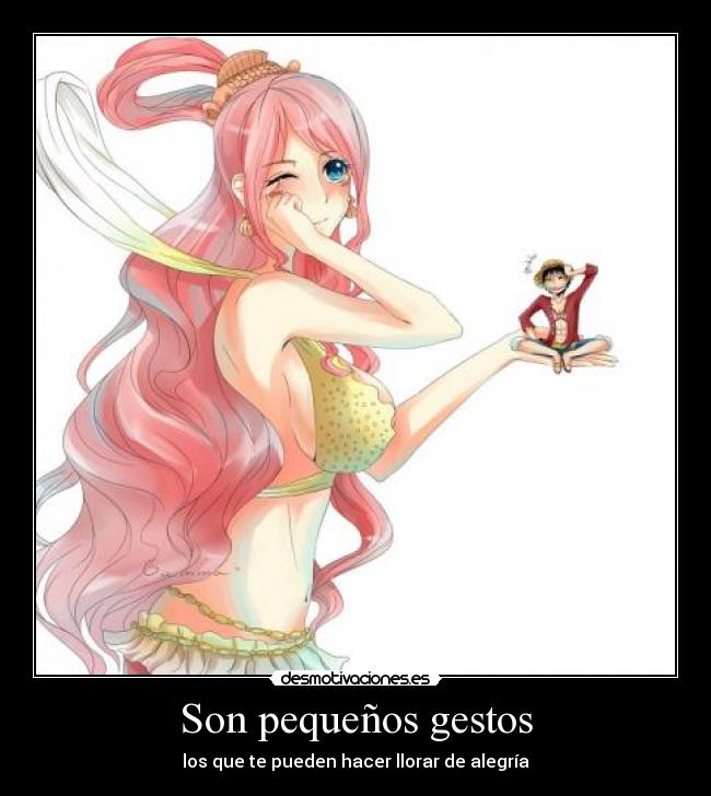 Son pequeños gestos -