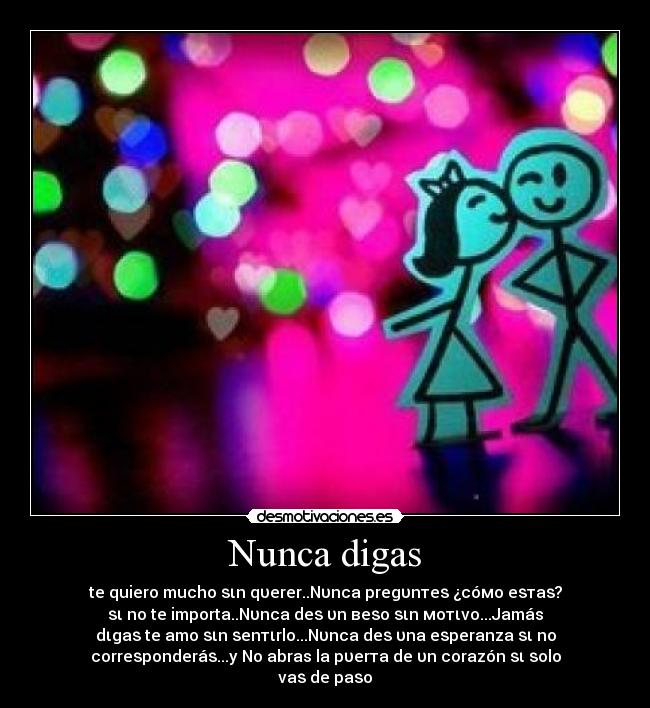 Nunca digas - 