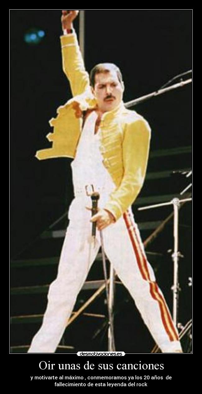 carteles freddie mercury canciones rock pasion motivacion principal cola desmotivaciones