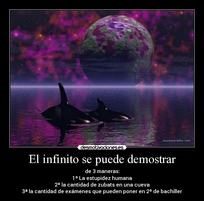 El infinito se puede demostrar -