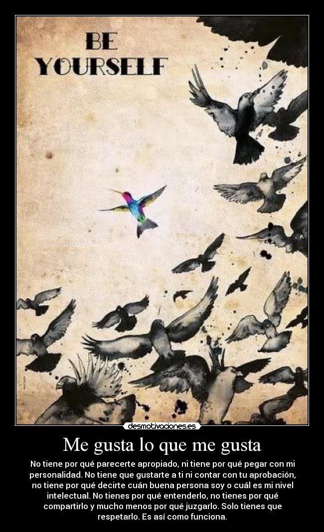 Me gusta lo que me gusta -
