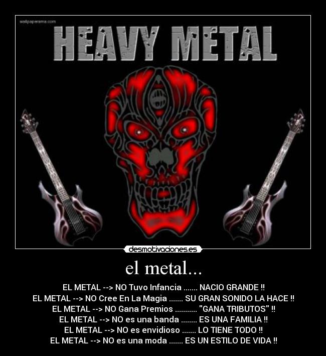 carteles metal heavy metal metal heavy metal desmotivaciones